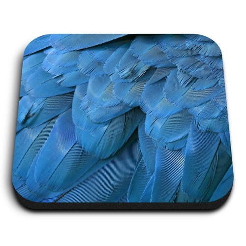 Square mdf magnets blue - magnets,