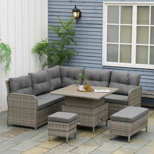 Rattan garden corner - garden,
