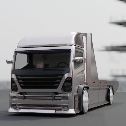 Flatbed pickup truck - truck, with