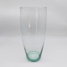 Large Green Blown Glass Vase