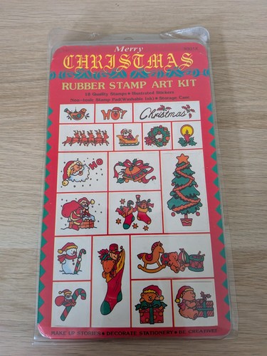 Christmas rubber stamps - x,