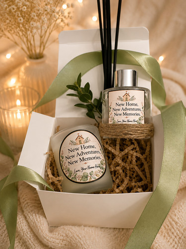 Personalised new home gift - home, set