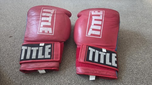 Title boxing gloves red - title, oz