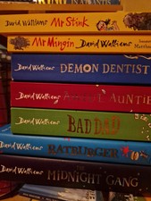 David Walliams Book Bundle X 6 Demon Dentist Bad Dad Mr Stink Awful Auntie 