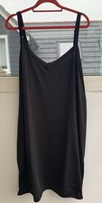 ANN HARVEY BLACK MICRO POLYESTER V-NECK UNDER GARMENT PLUS SIZE 20-22