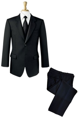 Black funeral suit piece - suit,
