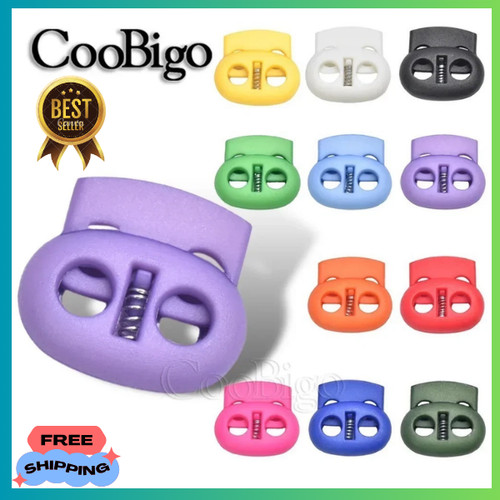 12x plastic cord lock - plastic,