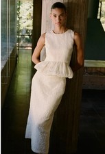 ZARA TEXTURED MIDI SKIRT &