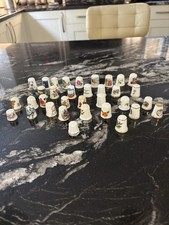 Various Ceramic Thimbles 35 Pieces