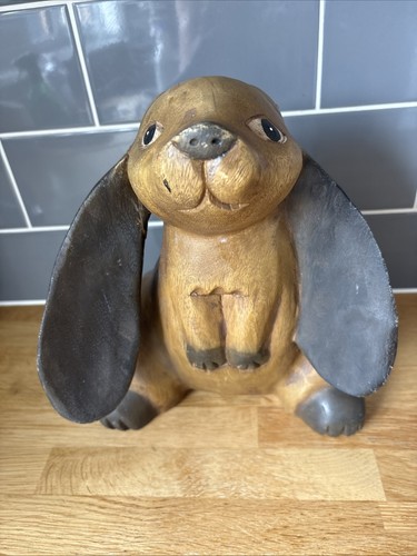 Large brown wooden dog door - large,