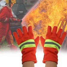 Orange Fireman Gloves Thicken