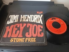 JIMI HENDRIX - HEY JOE / STONE FREE - POLYDOR - GERMAN ISSUE