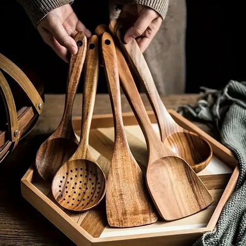 5pcs wooden kitchen utensils - 5pcs,