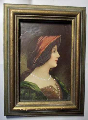 Framed print beautiful lady - beautiful,