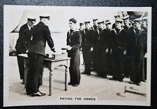 ROYAL NAVY PAYDAY  HMS MARLBOROUGH   Vintage Photo Card  EE30M