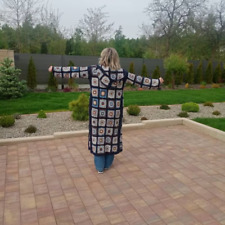 Crochet Pattern copy Ladies Granny Squares CARDIGAN FREE SIZE MAKE TO SUIT 1031J