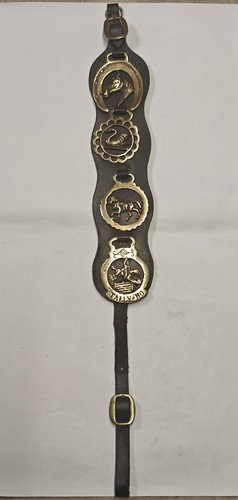 Vintage horse brass martingale - horse,