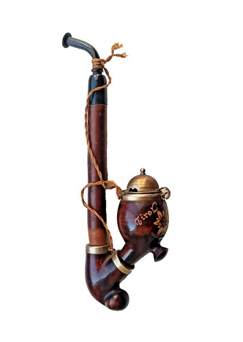 Vintage tyrolean folk smoking - vintage,