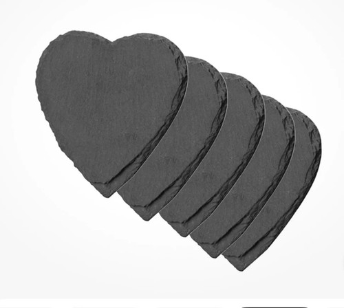 5pcs slate coaster - slate,