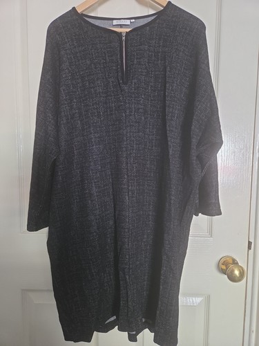 Masai black zip - -neck, tunic