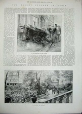 Original Old Antique Print
