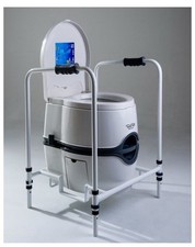Portable Camping Toilet With Frame And Electric Flush