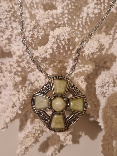 Vintage celtic cross - celtic, necklace