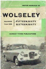 WOLSELEY 15/60 & 16/60 SALOON