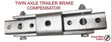 Large Trailer Brake Compensator Kit, Brake Cable Pivot Bar, Twin Axle, Double