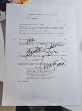 SIGNED ANITA DOBSON DR WHO EMPIRE OF DEATH SCRIPT PAGE CHARITY AUCTION MRS FLOOD