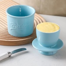 Ceramic Butter Storage Container Keeps Butter Soft&Spreadable Butter Dish Keeper