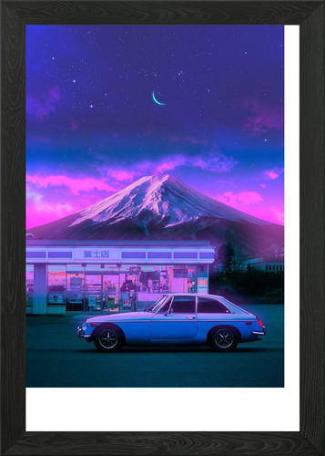 Retro car japanese lawson - at,