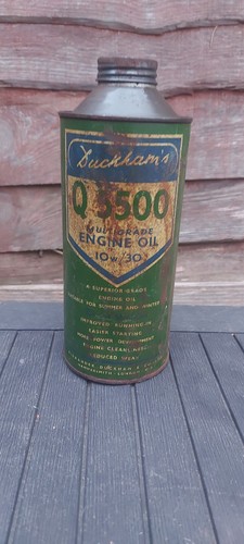 Vintage oil can quart - quart, duckhams