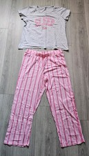 Grey & Pink Striped Sleep Club