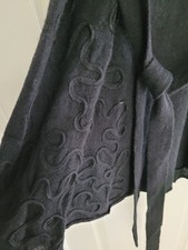 Sara Pacini Made in Italy Alpaca & Merino Wool Dress Spiral Pattern S-M NWOT