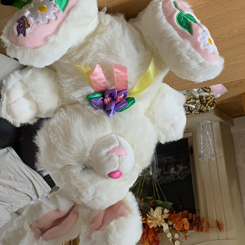 Large white plush - easter, bunny