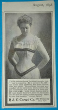 Antique 1898 Magazine Ad R & G