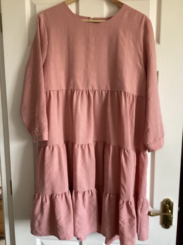 Qed pink tiered long sleeve - tiered,