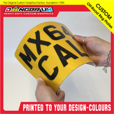 Motorcycle Reg Flexible anti-shat  Plate NUMBER Off-Road KTM EXC TM Honda ENDURO