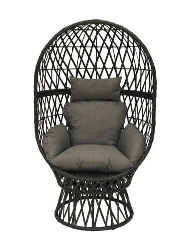 Swivel cocoon egg chair rattan - egg,