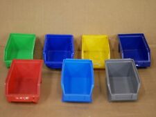 Plastic Stackable Storage Bins used condition - various colours