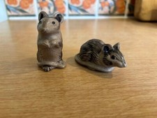 2 Poole Pottery Stoneware Mice