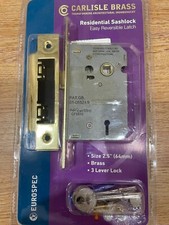 Carlisle Brass Residential Sashlock Easi-T 3 Lever 64mm (2.5") LSE5325EB/BP