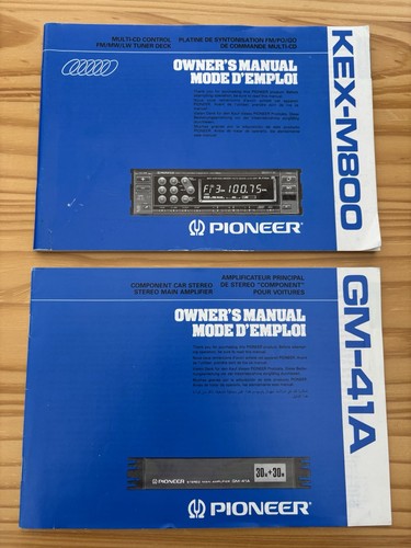 Pioneer kex m800 - kex-m800, and