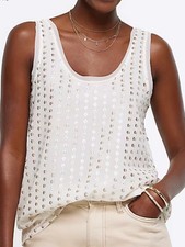 River Island Sequin Cream