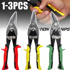 Heavy Duty 1/3Pcs Aviation Tin Snips Set Sheet Metal Cutters Shears Tinsnips UK