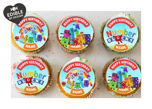 Number blocks cake toppers - number,