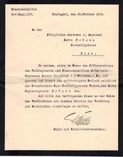 Major and Battalion Commander Infantry Regt. Kaiser Friedrich No. 125 (L15