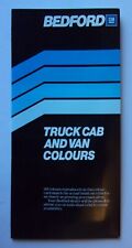 BEDFORD TRUCK CAB & VAN orig 1986 UK Mkt Paint Colours Brochure CF2 Rascal Astra