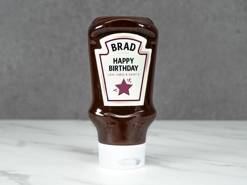Personalised bbq sauce bottle - personalised,